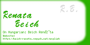 renata beich business card